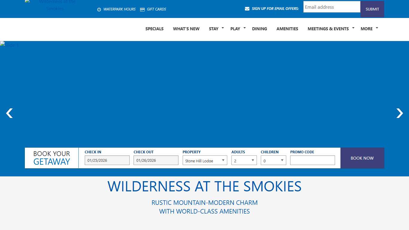 Wilderness at the Smokies - Waterpark Resort with World-Class Amenities